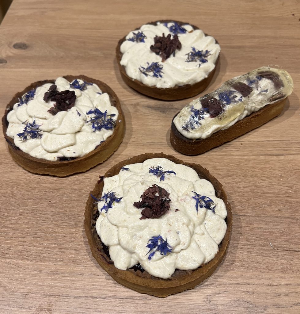 Tarte pomme cassis châtaigne 🌰
