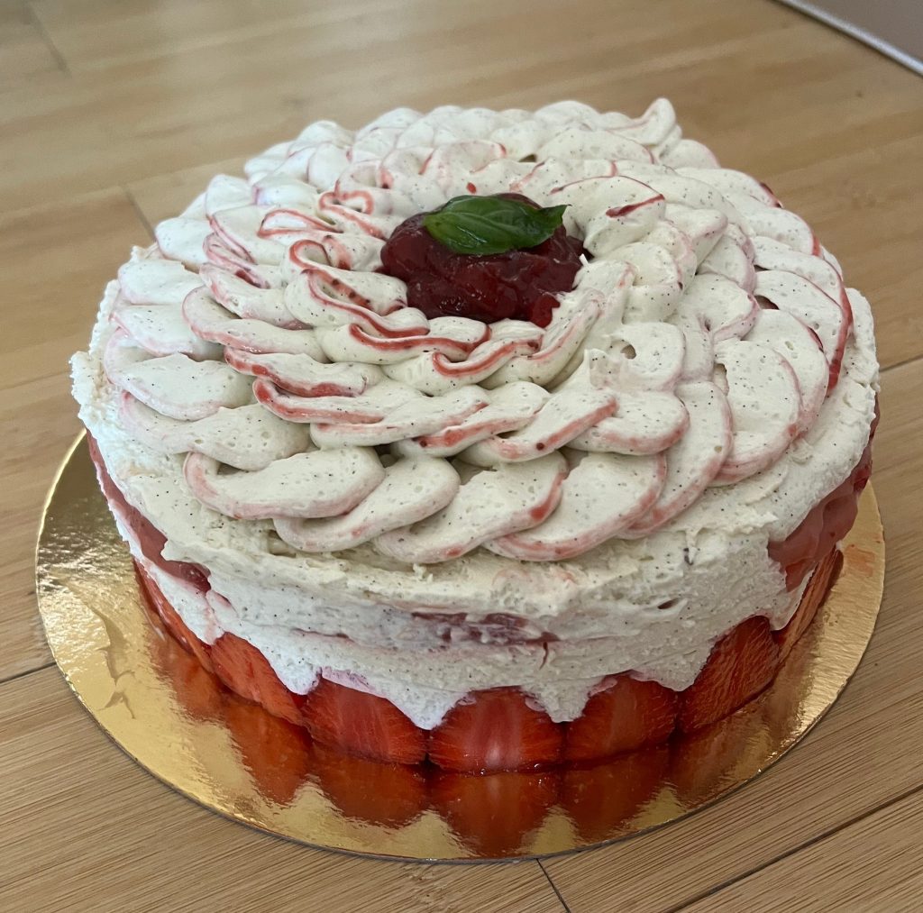 Fraisier fraise-rhubarbe 🍓
