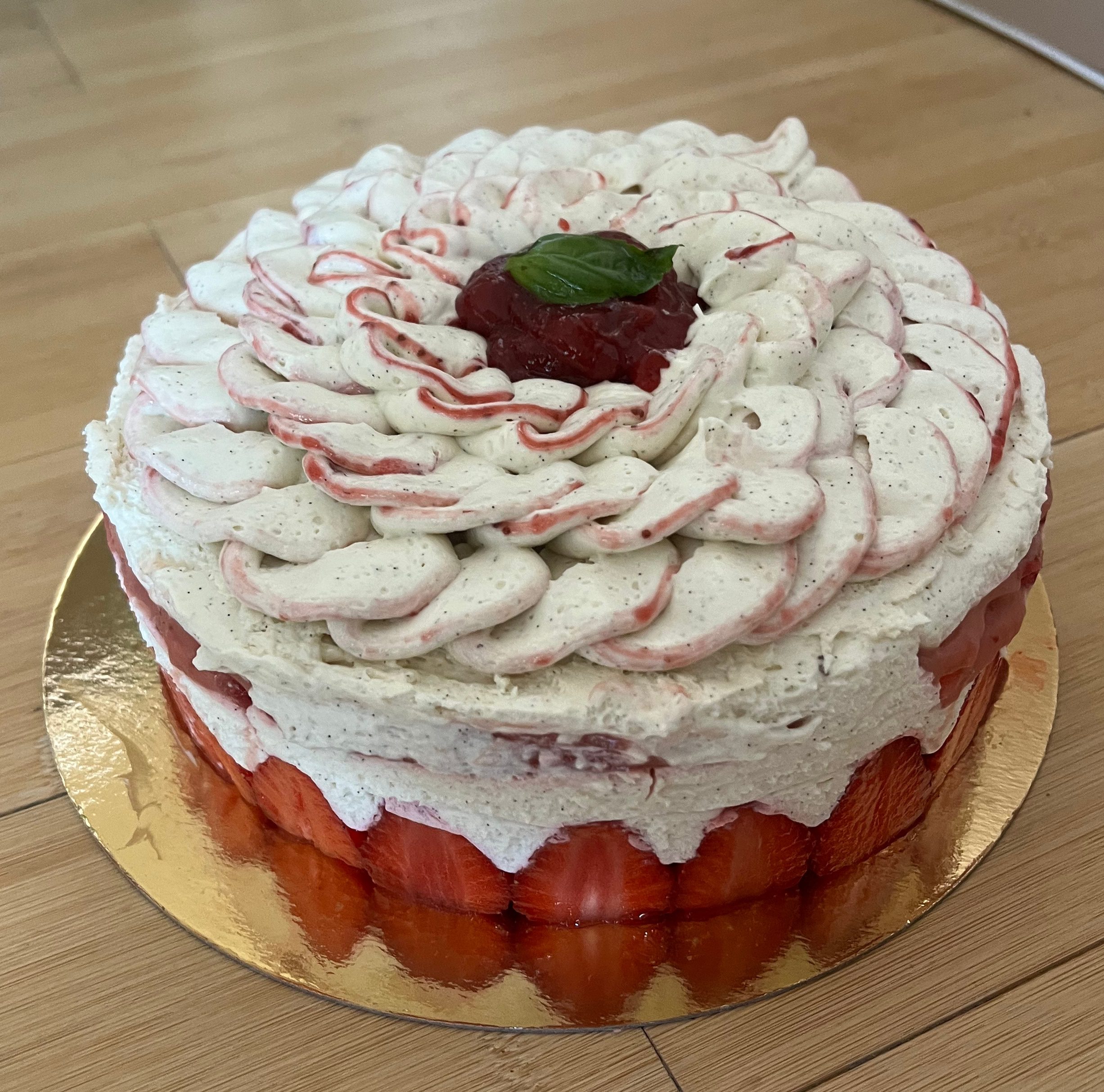 Fraisier fraise-rhubarbe 🍓