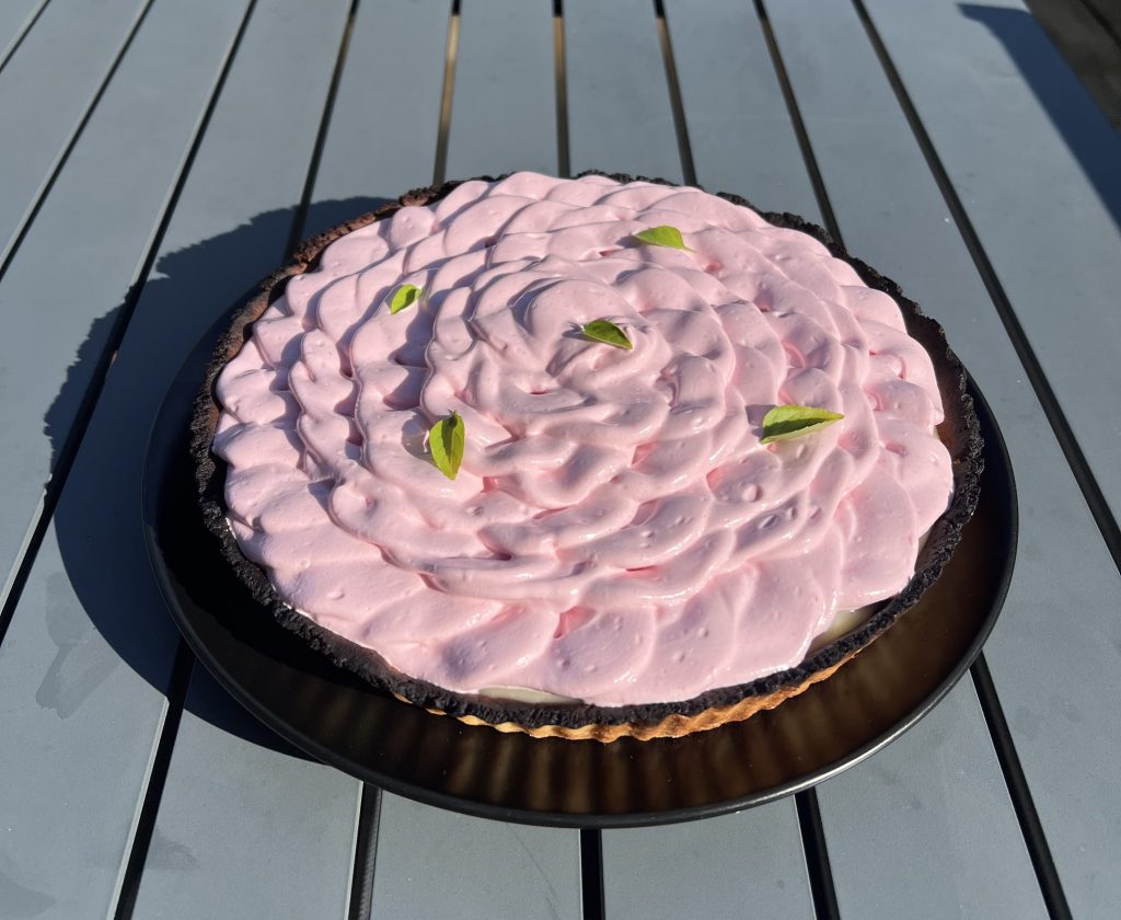 Tarte citron meringuée à la framboise 🍋