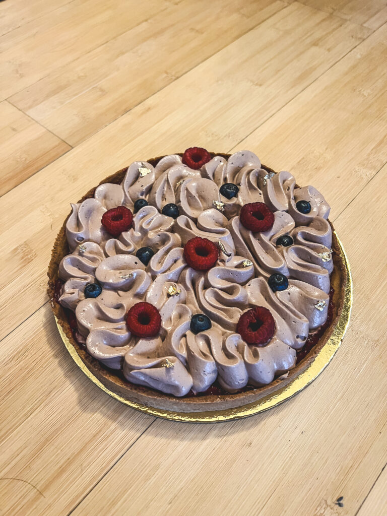 Tarte framboise chocolat 🍫